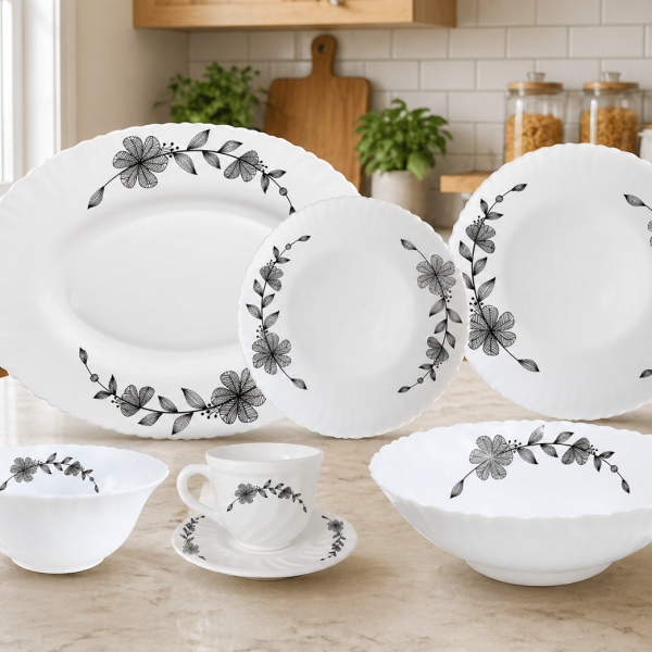 32 Pcs Opal Dinner Set (Lily Design-02)